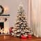 7.5ft. Pre-Lit Flocked Princess Pine Artificial Christmas Tree, Clear Lights